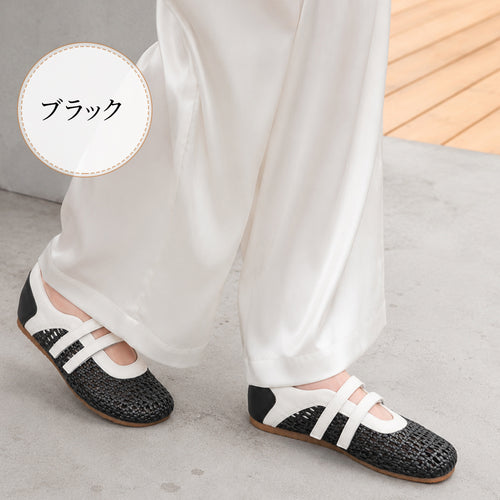 【4cmヒールで美脚効果】 メッシュサンダル 厚底 スニーカー レディース 編み込み メッシュ 通気性 柔らかい 痛くない 疲れない スリッポン マジックテープ 脱ぎ履き楽々 抗菌防臭 吸湿速乾 防滑 グリップ力 軽量 カジュアル おしゃれ 春夏