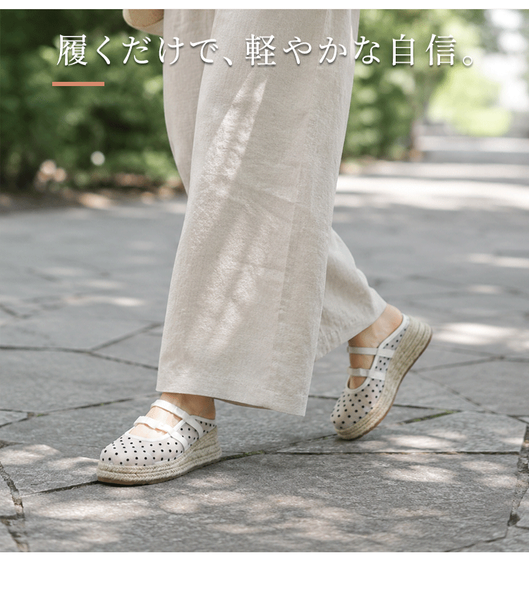 【軽量×幅広3E】厚底サンダル レディース 歩きやすい 痛くない 疲れない 5cm 7cm ヒール サボ ミュール サンダル つっかけ ジュートサンダル 外反母趾 甲高 楽ちん 軽い メッシュ ドット柄 通気性 脱げない 美脚