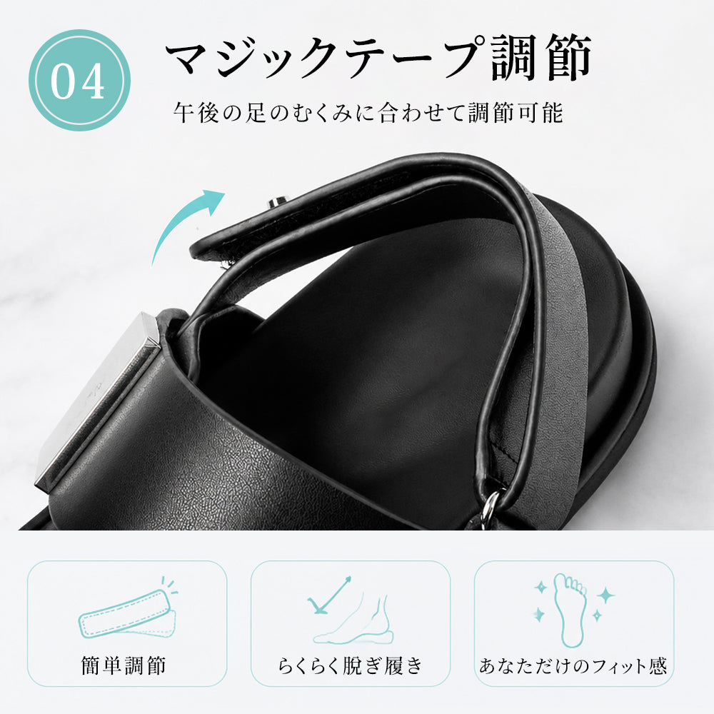 レディース 牛革 サンダル 厚底 ワンストラップ ローマンサンダル
