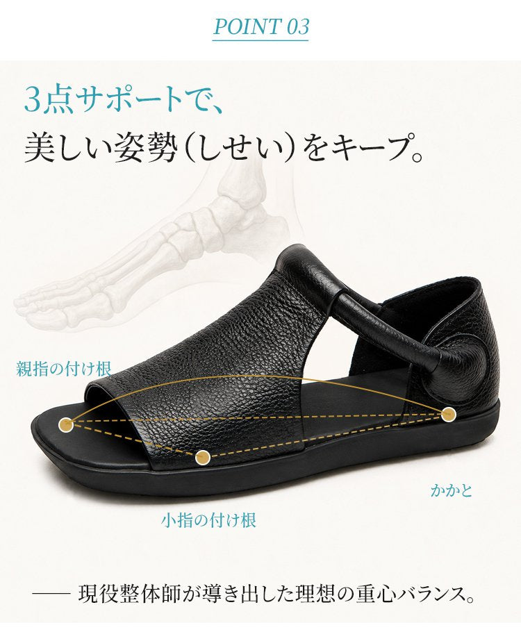 本革ハンドメイドサンダル